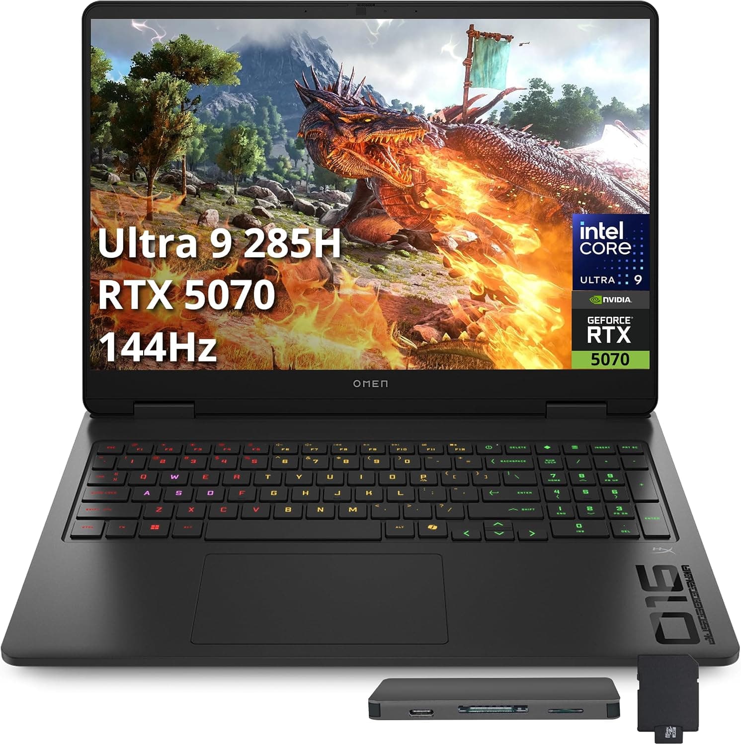 HP OMEN 16 Slim 16”, Intel Ultra 9 285H, NVIDIA GeForce RTX 5070, 32GB DDR5, 1TB SSD