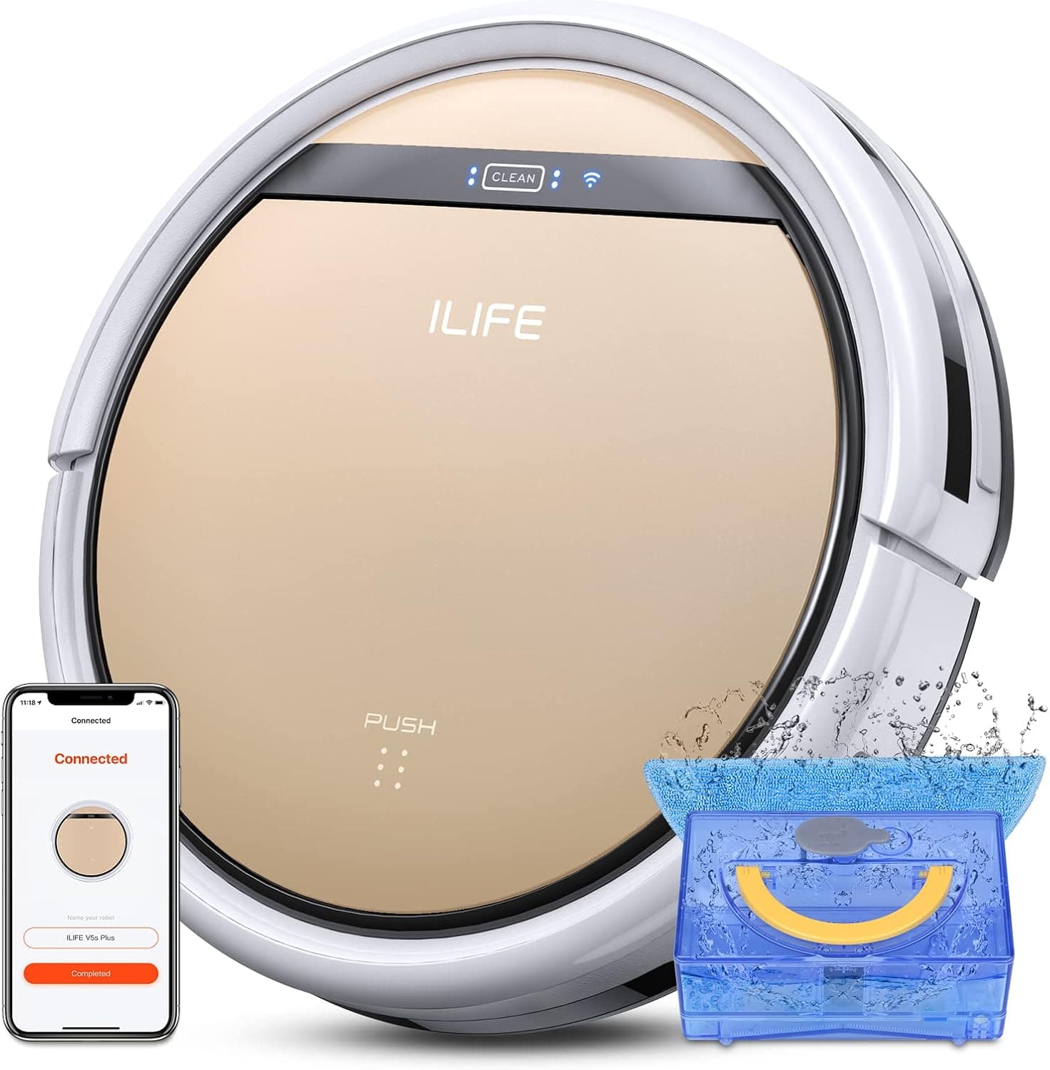 ILIFE V5s Plus - Robot aspirador y trapeador